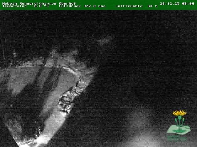 Archiv Foto Webcam Oberhof - Blick in den Rennsteiggarten