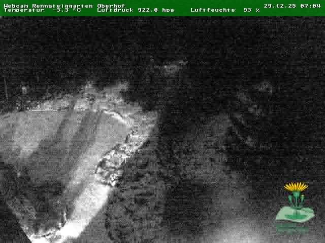 Archiv Foto Webcam Oberhof - Blick in den Rennsteiggarten