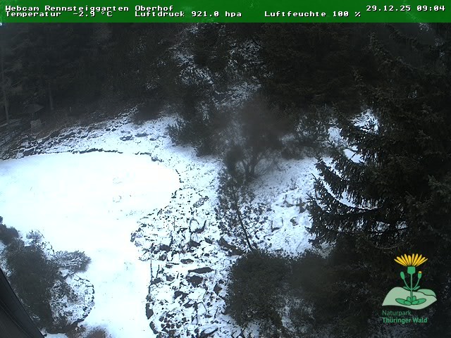 Archiv Foto Webcam Oberhof - Blick in den Rennsteiggarten