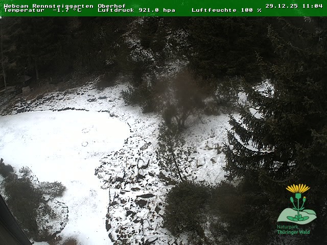 Archiv Foto Webcam Oberhof - Blick in den Rennsteiggarten