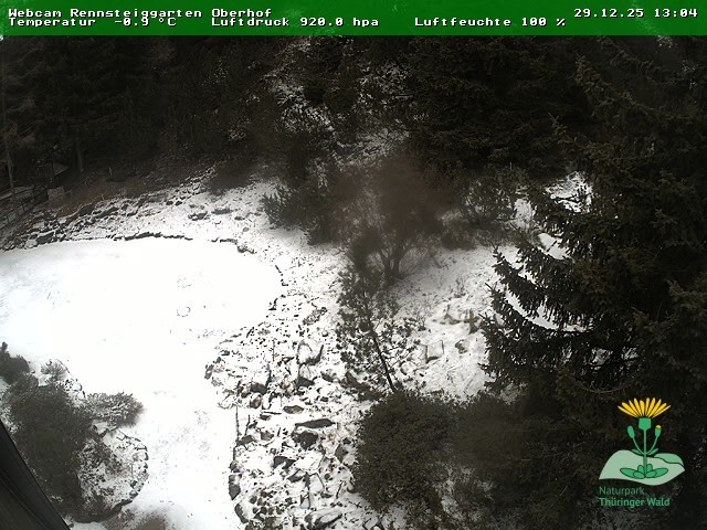 Archiv Foto Webcam Oberhof - Blick in den Rennsteiggarten
