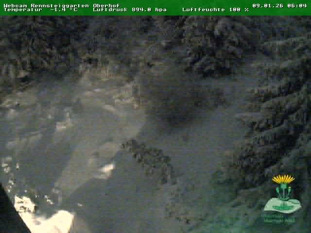 Archiv Foto Webcam Oberhof - Blick in den Rennsteiggarten