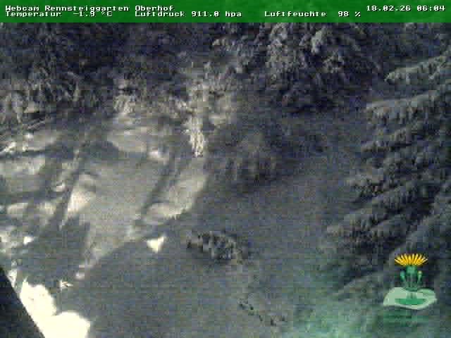 Archiv Foto Webcam Oberhof - Blick in den Rennsteiggarten