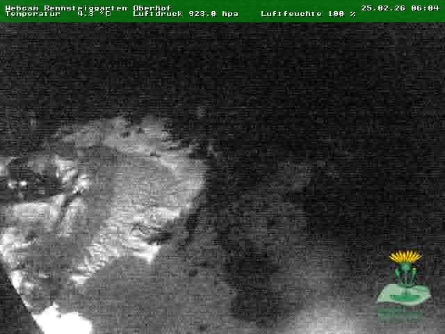 Archiv Foto Webcam Oberhof - Blick in den Rennsteiggarten