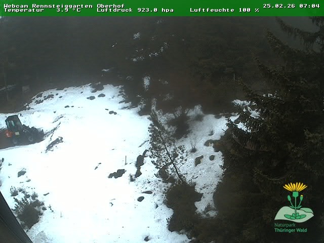 Archiv Foto Webcam Oberhof - Blick in den Rennsteiggarten