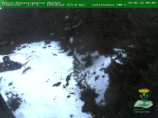 Archiv Foto Webcam Oberhof - Blick in den Rennsteiggarten