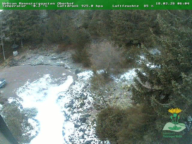 Archiv Foto Webcam Oberhof - Blick in den Rennsteiggarten