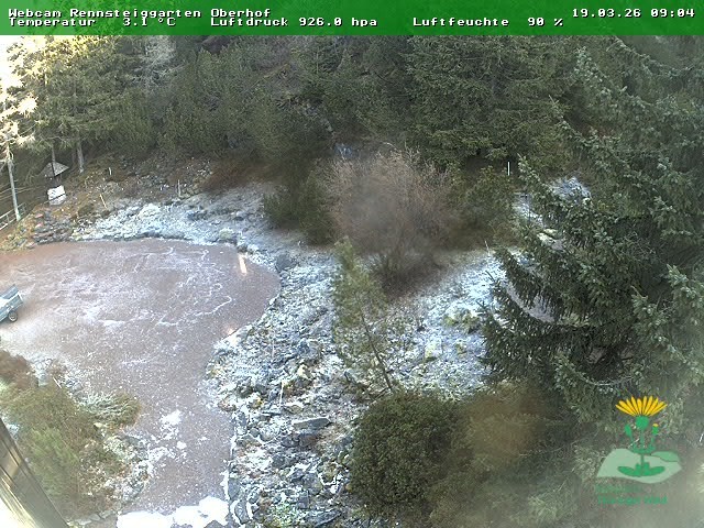 Archiv Foto Webcam Oberhof - Blick in den Rennsteiggarten