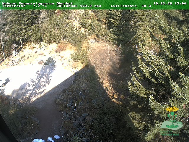 Archiv Foto Webcam Oberhof - Blick in den Rennsteiggarten