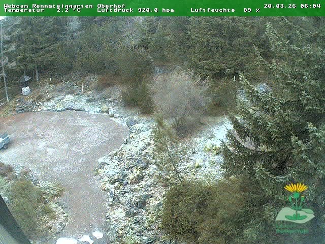 Archiv Foto Webcam Oberhof - Blick in den Rennsteiggarten