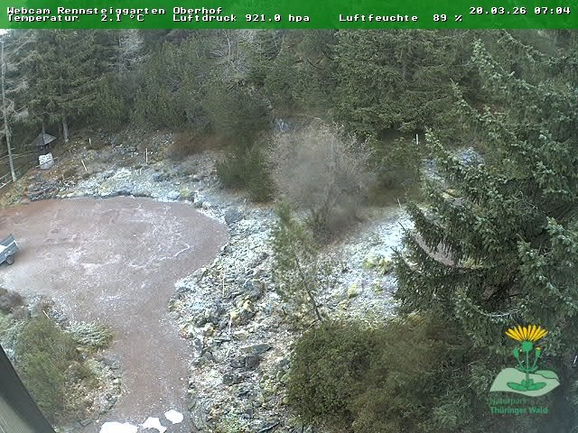 Archiv Foto Webcam Oberhof - Blick in den Rennsteiggarten