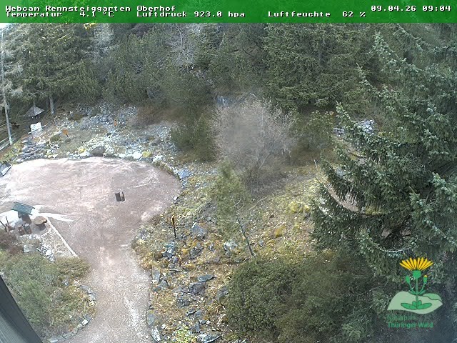 Archiv Foto Webcam Oberhof - Blick in den Rennsteiggarten