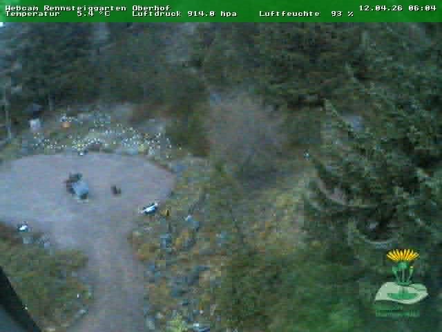 Archiv Foto Webcam Oberhof - Blick in den Rennsteiggarten