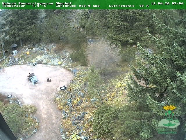 Archiv Foto Webcam Oberhof - Blick in den Rennsteiggarten