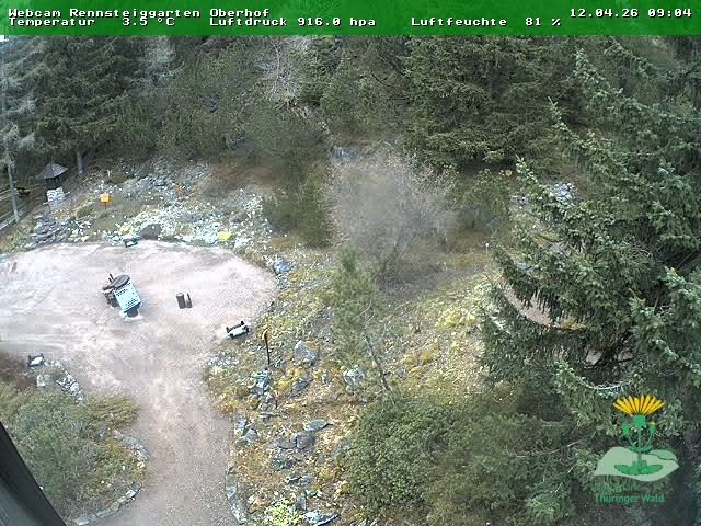 Archiv Foto Webcam Oberhof - Blick in den Rennsteiggarten