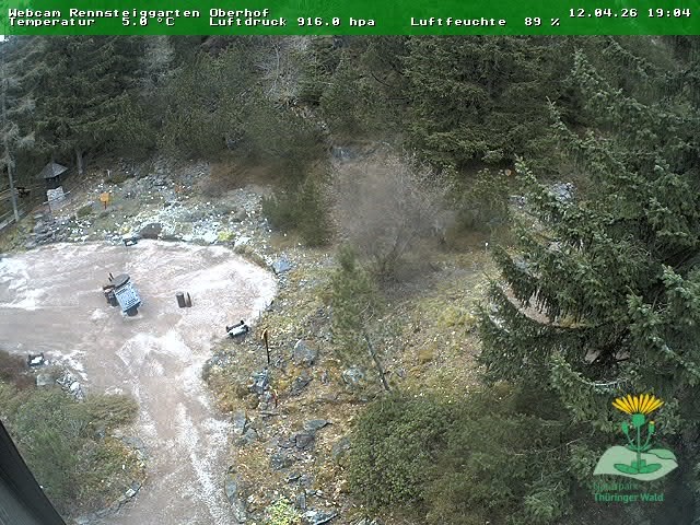 Archiv Foto Webcam Oberhof - Blick in den Rennsteiggarten
