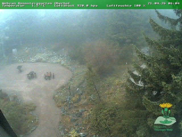 Archiv Foto Webcam Oberhof - Blick in den Rennsteiggarten