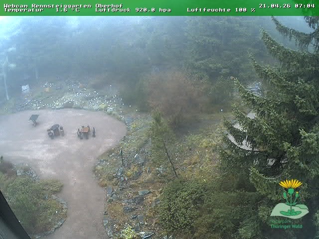 Archiv Foto Webcam Oberhof - Blick in den Rennsteiggarten