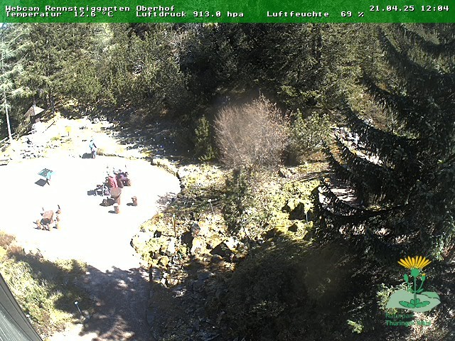 Archiv Foto Webcam Oberhof - Blick in den Rennsteiggarten