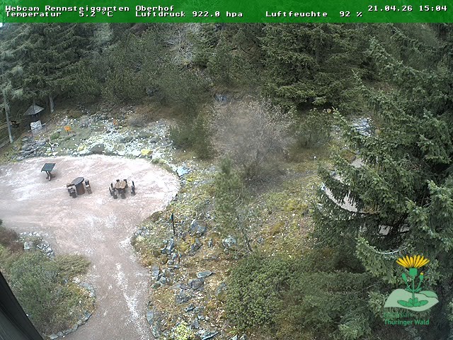 Archiv Foto Webcam Oberhof - Blick in den Rennsteiggarten