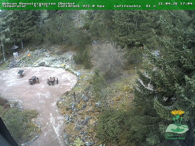 Archiv Foto Webcam Oberhof - Blick in den Rennsteiggarten