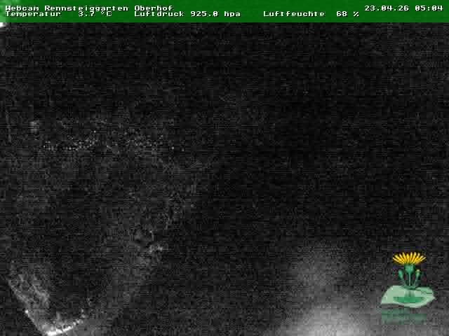 Archiv Foto Webcam Oberhof - Blick in den Rennsteiggarten