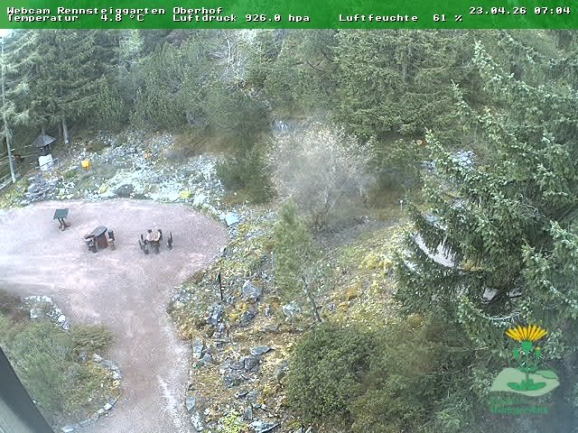Archiv Foto Webcam Oberhof - Blick in den Rennsteiggarten