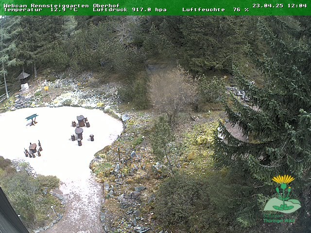 Archiv Foto Webcam Oberhof - Blick in den Rennsteiggarten