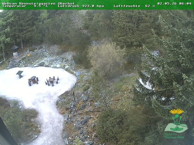 Archiv Foto Webcam Oberhof - Blick in den Rennsteiggarten