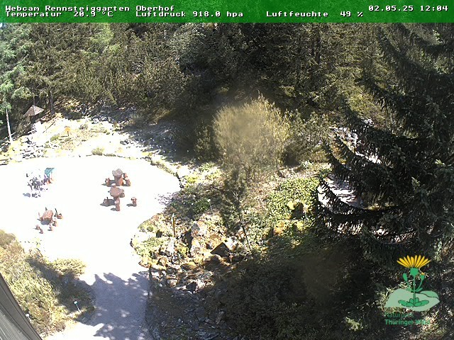 Archiv Foto Webcam Oberhof - Blick in den Rennsteiggarten