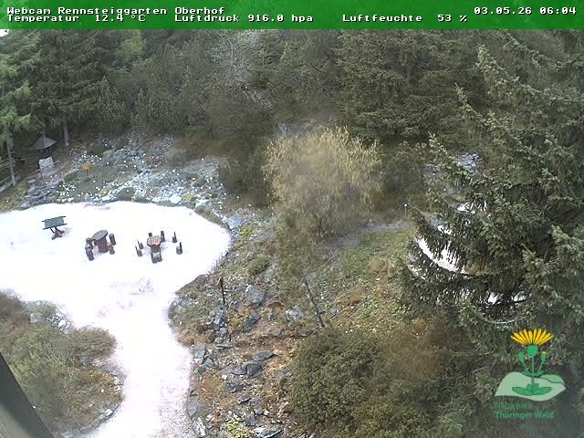 Archiv Foto Webcam Oberhof - Blick in den Rennsteiggarten