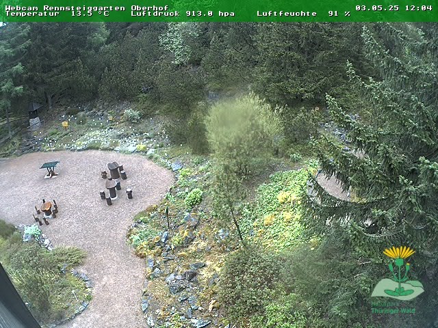 Archiv Foto Webcam Oberhof - Blick in den Rennsteiggarten