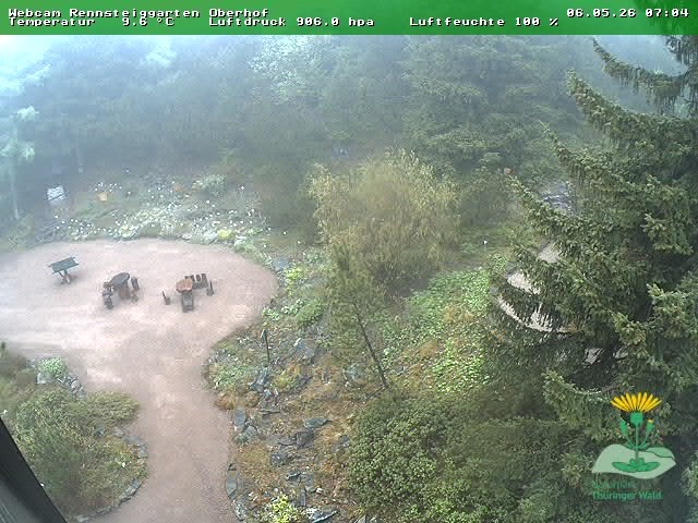 Archiv Foto Webcam Oberhof - Blick in den Rennsteiggarten