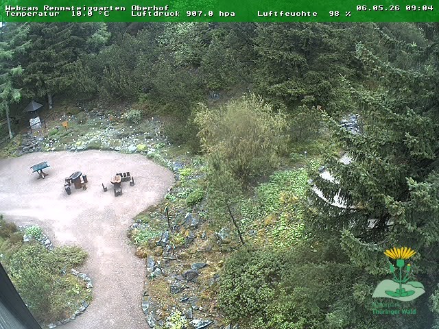 Archiv Foto Webcam Oberhof - Blick in den Rennsteiggarten
