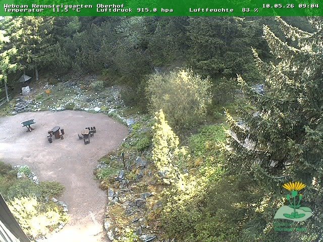 Archiv Foto Webcam Oberhof - Blick in den Rennsteiggarten