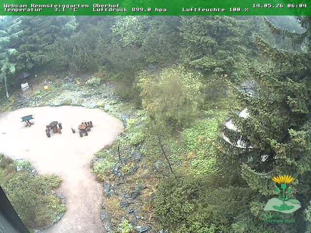 Archiv Foto Webcam Oberhof - Blick in den Rennsteiggarten