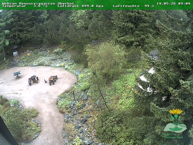 Archiv Foto Webcam Oberhof - Blick in den Rennsteiggarten
