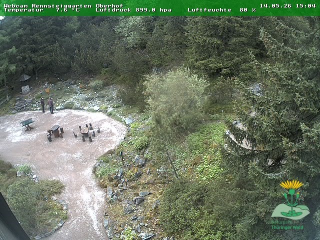 Archiv Foto Webcam Oberhof - Blick in den Rennsteiggarten