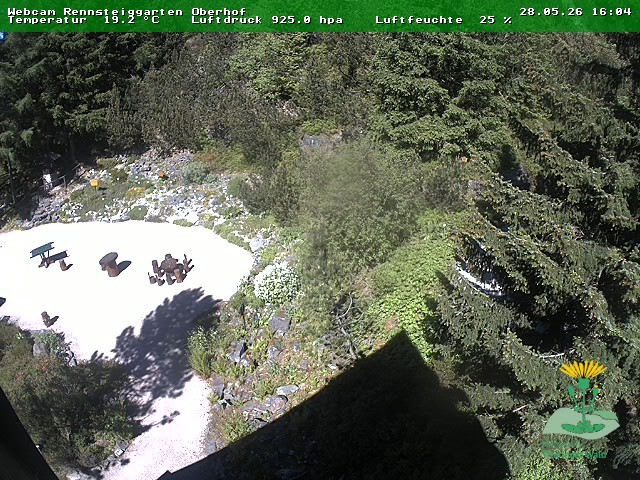 Archiv Foto Webcam Oberhof - Blick in den Rennsteiggarten