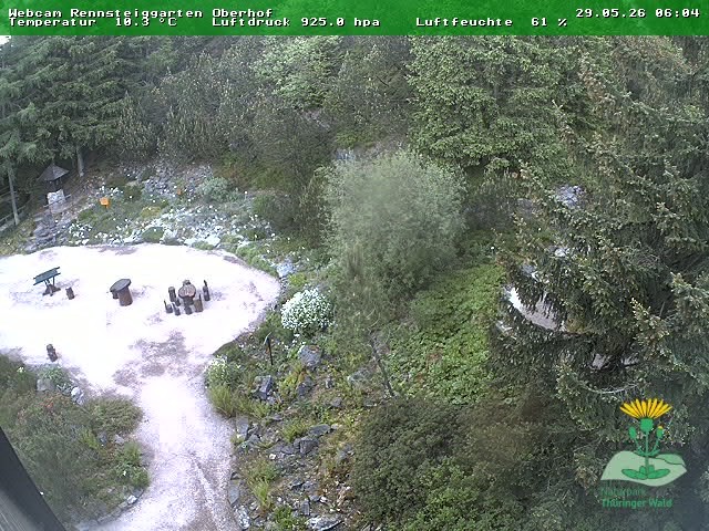 Archiv Foto Webcam Oberhof - Blick in den Rennsteiggarten