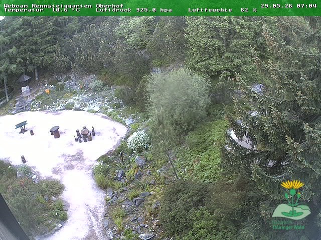 Archiv Foto Webcam Oberhof - Blick in den Rennsteiggarten