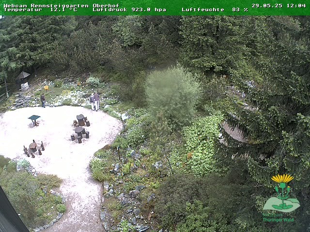 Archiv Foto Webcam Oberhof - Blick in den Rennsteiggarten
