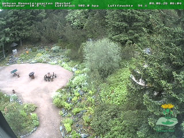 Archiv Foto Webcam Oberhof - Blick in den Rennsteiggarten