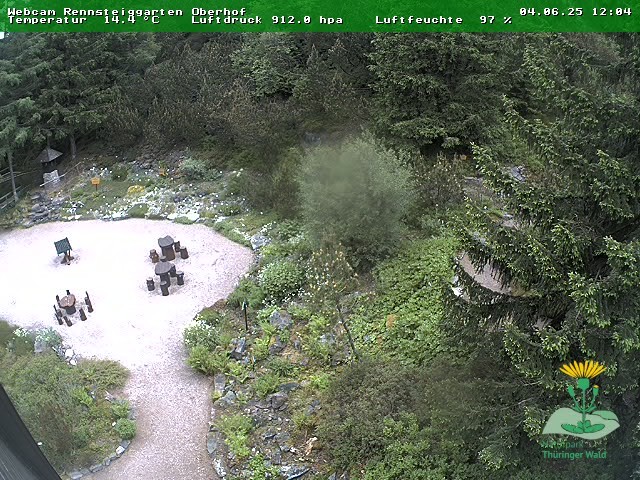 Archiv Foto Webcam Oberhof - Blick in den Rennsteiggarten
