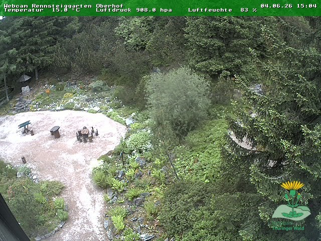Archiv Foto Webcam Oberhof - Blick in den Rennsteiggarten