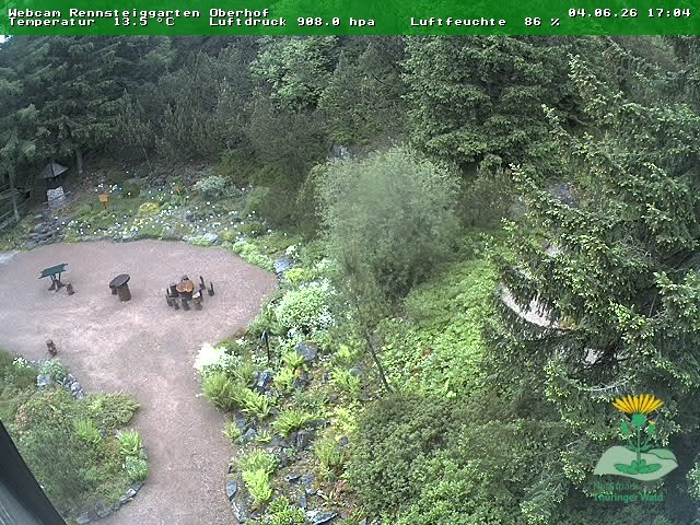 Archiv Foto Webcam Oberhof - Blick in den Rennsteiggarten