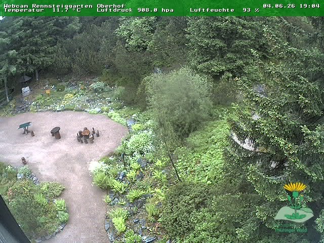 Archiv Foto Webcam Oberhof - Blick in den Rennsteiggarten
