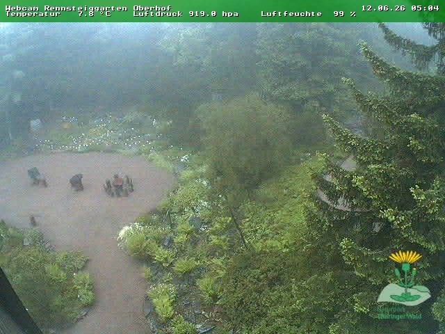 Archiv Foto Webcam Oberhof - Blick in den Rennsteiggarten