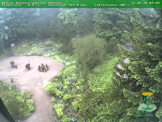 Archiv Foto Webcam Oberhof - Blick in den Rennsteiggarten