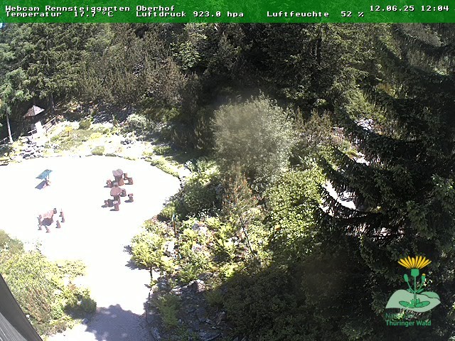 Archiv Foto Webcam Oberhof - Blick in den Rennsteiggarten